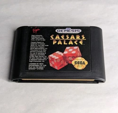 Caesars Palace (Sega Genesis, 1993) Cartridge Game Only