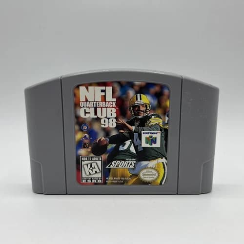 Nintendo N64 NFL Quarterback Club 98 Authentic Tested & Working Acclaim 1997