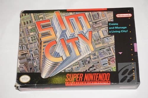 SimCity Sim City (Super Nintendo SNES) Complete in Box CIB