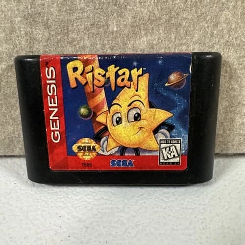 Ristar Sega Genesis 1995 Authentic Cartridge Only (Parts/Repair)