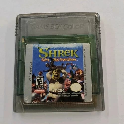 Shrek Fairy Tale Freak Down Gameboy Color Authentic Tested Clean Cart Only