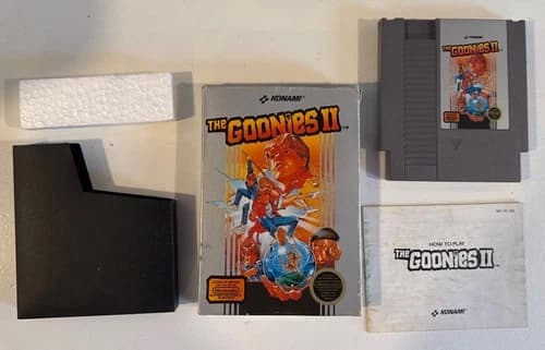 The Goonies 2 (1987) NES Nintendo Tested w/Box and Manual!!