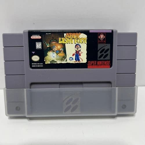 Ardy Lightfoot SNES Video Game Cartridge Clean Label Tested Working Super Rare!!