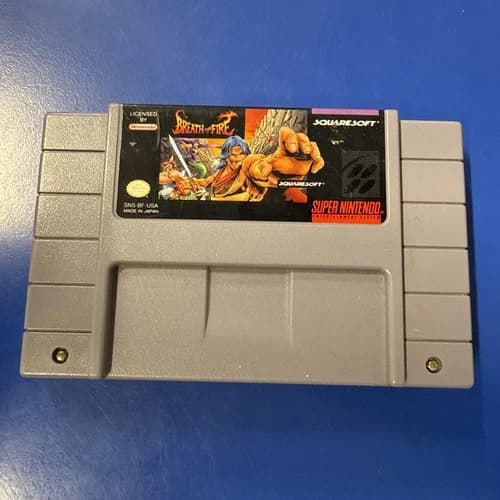 Super Nintendo SNES - Breath Of Fire Video Game. Cartridge Only
