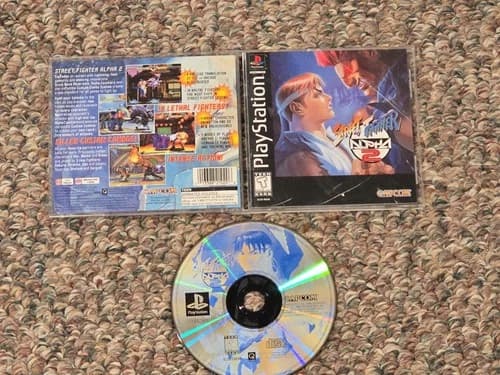 Street Fighter Alpha 2 1996 Sony PlayStation 1 PS1 CIB COMPLETE TESTED WORKS