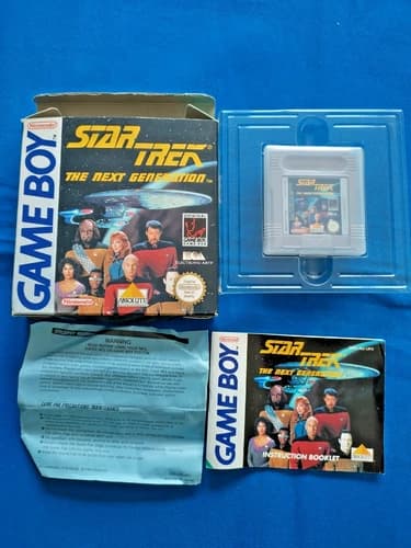 Star Trek the Next Generation Nintendo Gameboy game Complete In Box UK - working