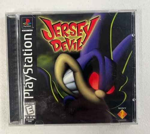 RARE Jersey Devil (Sony PlayStation 1 PS1, 1998) CIB Complete w/ Manual Tested