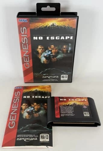 NO ESCAPE - SEGA GENESIS - COMPLETE *TESTED & WORKING*