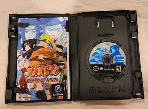 Naruto: Clash of Ninja Nintendo GameCube Complete CIB Black Label