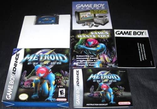 Metroid Fusion (Nintendo Game Boy Advance, GBA, 2002) Complete in Box CIB