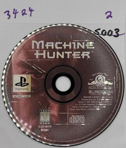 Machine Hunter (Sony PlayStation 1) PS1 Disc Only No Track #3424