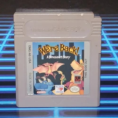 We're Back A Dinosaur's Story (Nintendo Game Boy, 1993) Authentic TESTED