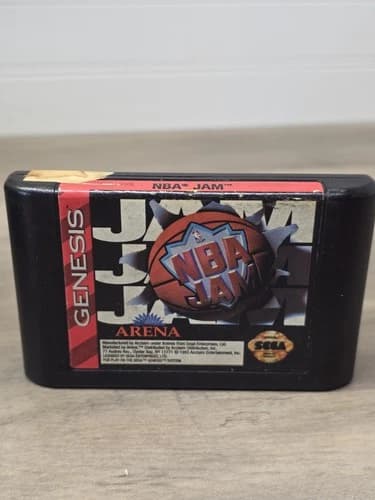 NBA Jam (Sega Genesis, 1994) Cartridge - Tested