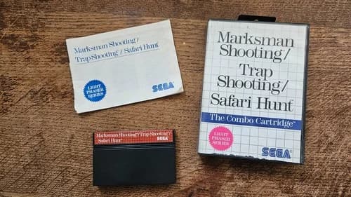 SEGA MASTER SYSTEM SMS - MARKSMAN TRAP SHOOTING SAFARI HUNT #RA2 CIB