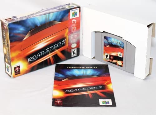 Roadsters N64 Nintendo 64 Complete CIB! Authentic! Good Condition! Rare!