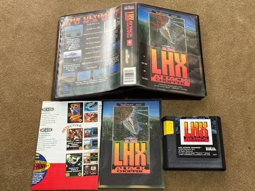 LHX Attack Chopper (Sega Genesis, 1992) Complete In Box