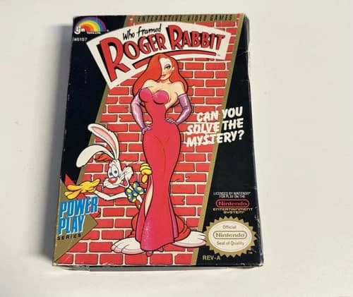 Who Framed Roger Rabbit Nintendo NES Video Game CIB Complete Tested