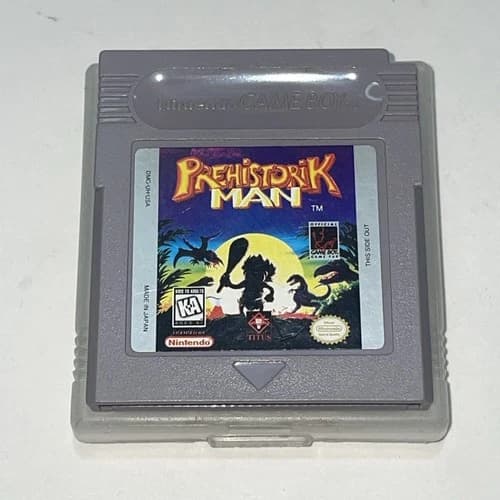 Prehistorik Man Nintendo Gameboy Cart Only With Plastic Protector