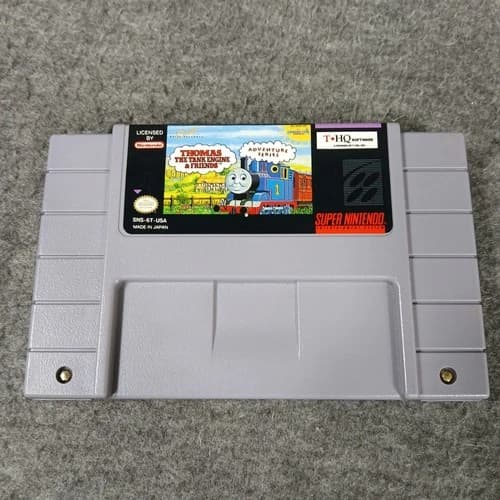 Nintendo SNES Video Game Kids Thomas the Tank Engine & Friends Gray SNS-6T-USA