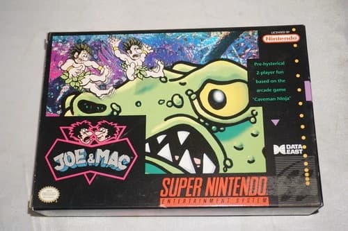 Joe & Mac 1 (Super Nintendo SNES) Complete in Box CIB