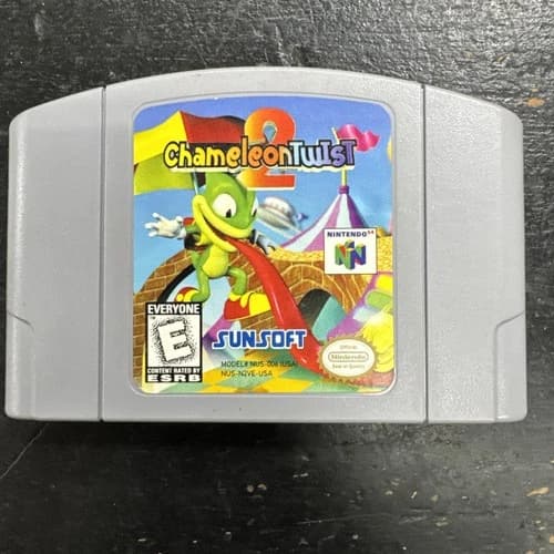 Chameleon Twist 2 N64 Nintendo 64 Authentic Tested