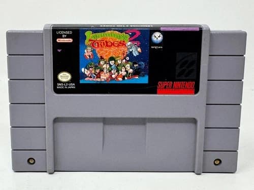 Lemmings 2 The Tribes SNES Super Nintendo Authentic Tested & Working