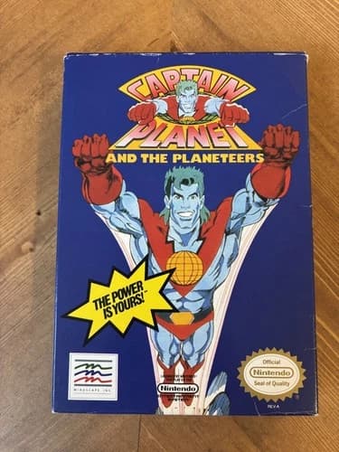 Captain Planet and the Planeteers (Nintendo 1991) NES CIB