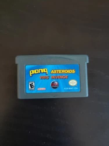 Pong Asteroids Yars' Revenge Nintendo Game Boy Advance Game GBA - TESTED & WORKS