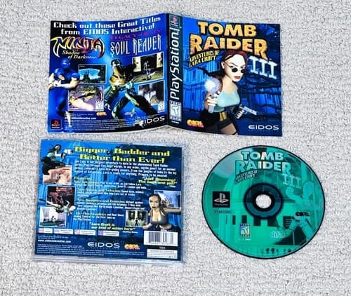 Tomb Raider III, 3 - Complete (Sony PlayStation 1, PS1) Game CIB - Tested