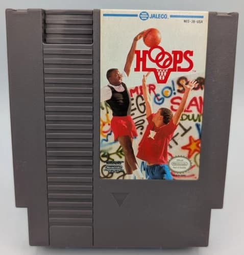 Hoops (Nintendo Entertainment System, 1989) - Authentic - Tested
