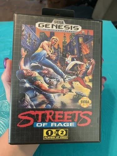 Streets of Rage Sega Genesis Complete w/ Manual CIB