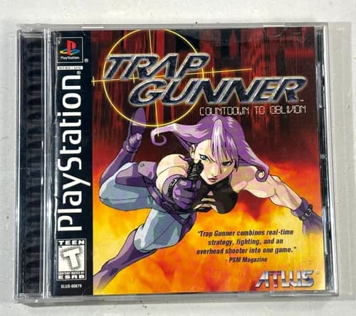 Trap Gunner (Sony PlayStation 1, 1998) PS1 CIB Atlus