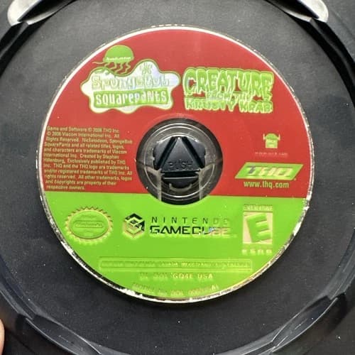 SpongeBob SquarePants: Creature from the Krusty Krab Nintendo Gamecube Disc Only