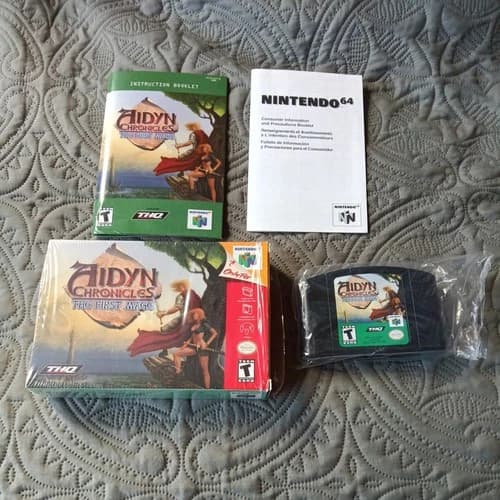 Aidyn Chronicles: The First Mage (Nintendo 64, 2001) N64 Authentic OEM CIB