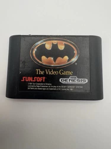 Batman The Video Game Sunsoft Sega Genesis Authentic Cartridge Only - Tested