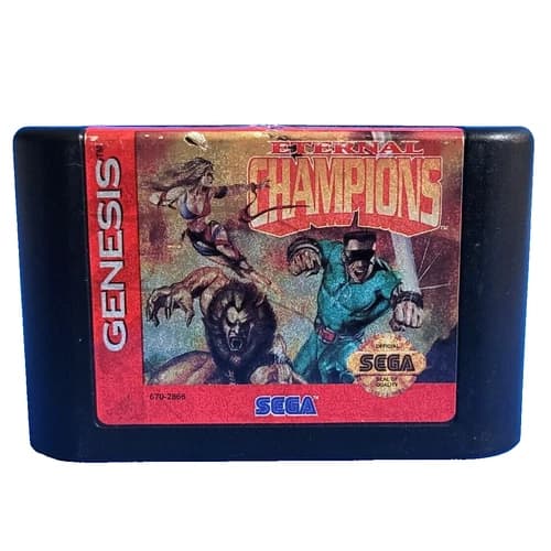 Sega Genesis Eternal Champions Tested Working Retro Genesis Game Cartridge VTG