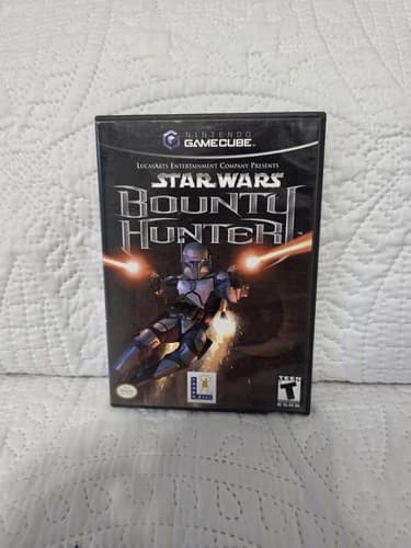 Star Wars Bounty Hunter Nintendo GameCube Tested/Workin Complete Cib