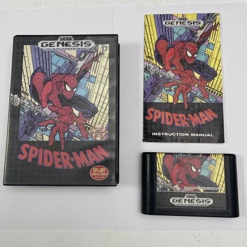 Spider-Man Sega Genesis 1991 CIB with Manual Tested