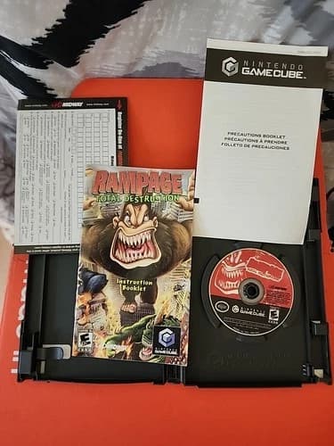 Rampage: Total Destruction (Nintendo GameCube, 2006) CIB Complete - Tested