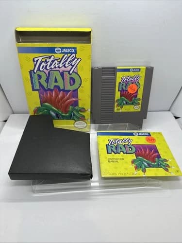 NES Totally Rad Nintendo 1991 Game Manual Box Authentic Cleaned & Tested