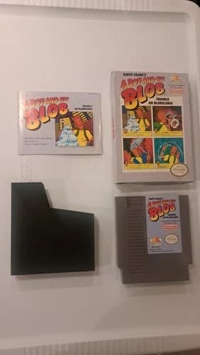 A Boy And His Blob: Trouble on Blobonia Nintendo NES Complete Box Manual Book