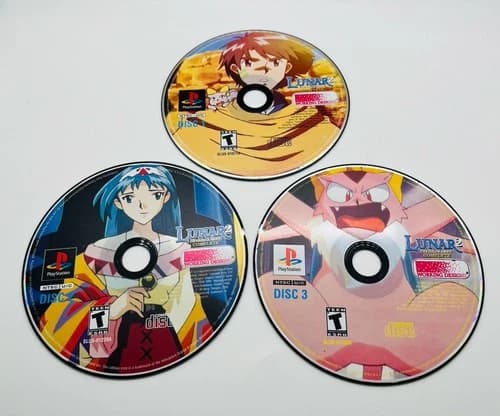 Lunar 2: Eternal Blue Complete (PlayStation 1, 2000) Discs Only