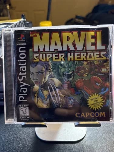 PlayStation ps1 Marvel Super Heroes black label CIB