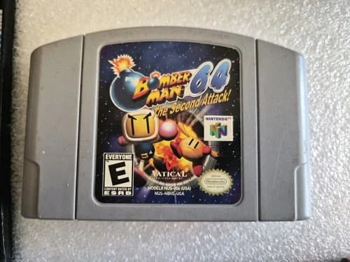 Bomberman 64: The Second Attack (Nintendo 64, N64, 2000) Authentic Tested Works