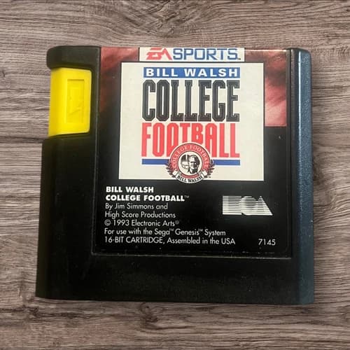 Bill Walsh College Football (Sega Genesis, 1993) EA Sports 3 Sega Games TESTED