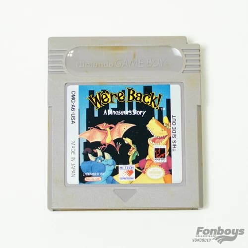We're Back A Dinosaur's Story (Nintendo Game Boy, 1993) Authentic TESTED