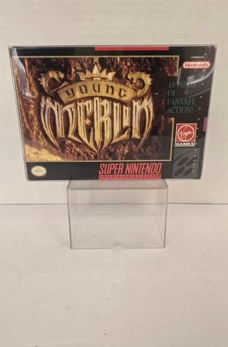 Nintendo SNES Young Merlin CIB Authentic *Tested & Works*