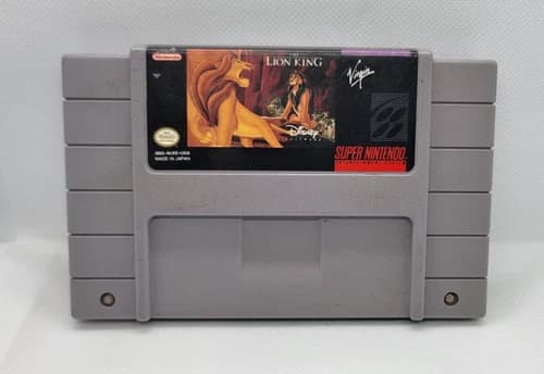 The Lion King (SNES, 1994) Super Nintendo Video Game Cartridge Authentic