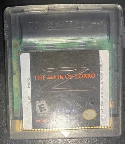 The Mask of Zorro - Nintendo Gameboy Color - Sunsoft - Good Condition