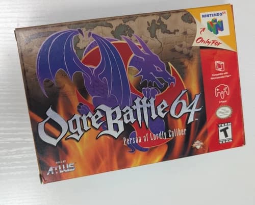 Ogre Battle Person Of Lordly Caliber Nintendo 64 N64 Complete In Box 1996
